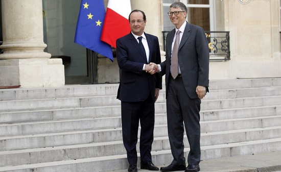 Le président Hollande s’est entretenu avec Bill Gates pour renforcer l’action de la communauté internationale contre les grandes pandémies