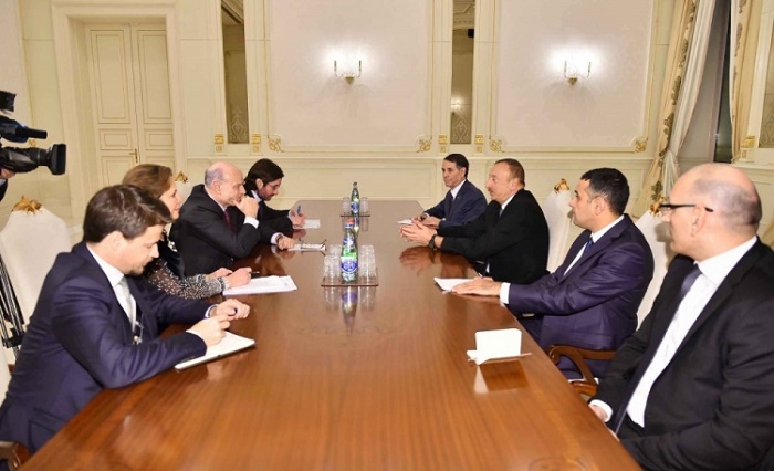 Ilham Aliyev receives delegation led by French secretary of state