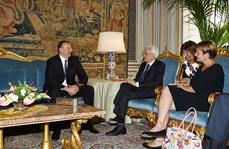 President Ilham Aliyev meets President of Italy
