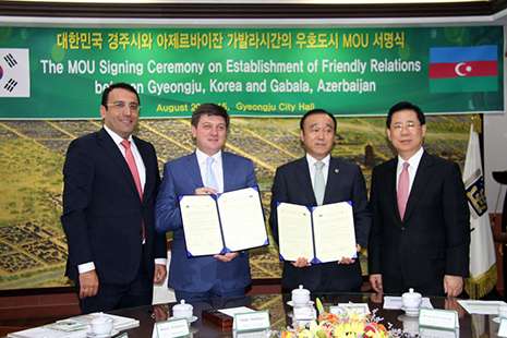 Azerbaijan`s Gabala, South Korean Gyeongju to establish friendly relations