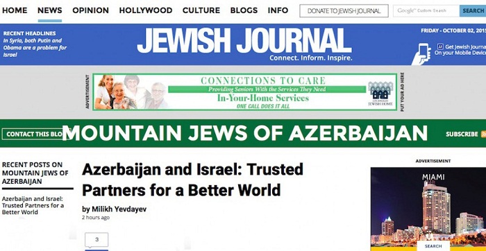 Azerbaijan, Israel are trusted partners for a better world - Jewish Journal