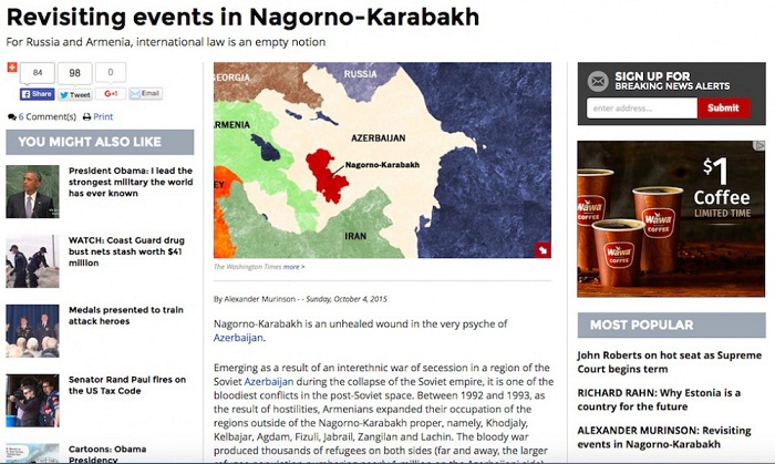 For Armenia, international law is an empty notion - Washington Times