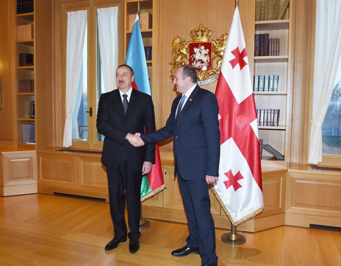 Entretien des présidents azerbaïdjanais et géorgien, Ilham Aliyev et Guiorgui Margvelachvili à Tbilissi