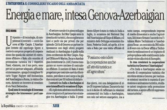 Azerbaijani diplomat on development of bilateral relations