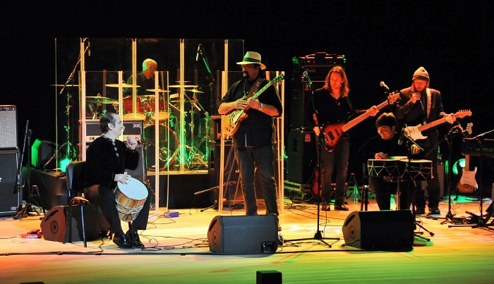 Steven Seagal gives concert at Heydar Aliyev Center