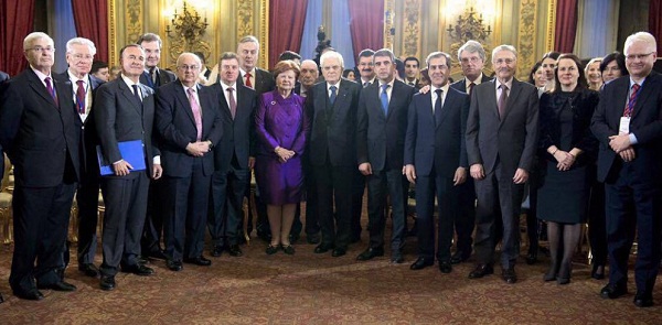 Des membres du Centre international Nizami Gandjavi reçus par le président italien