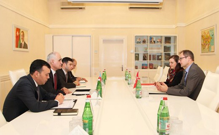Azerbaijan`s Minister of Economy meets Swiss Ambassador