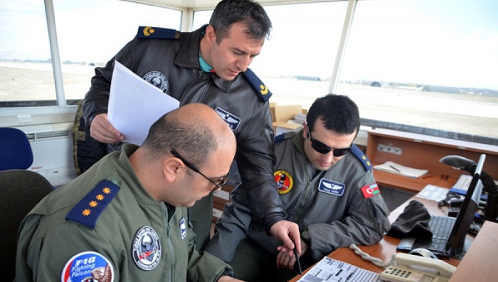 Azerbaijani, Turkish Air Forces destroy military airport of conditional enemy