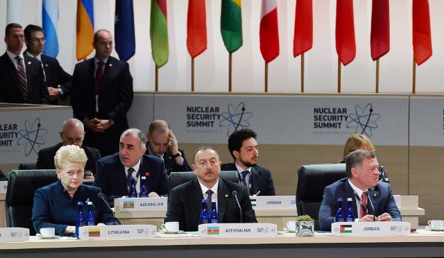 Ilham Aliyev`s visit to Washington ends - PHOTOS