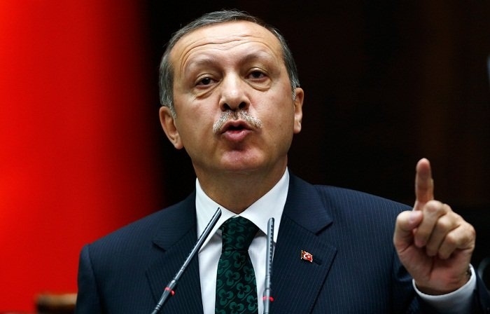 Erdogan: "Turkey will never permit a Kurdish state to be established close to its borders"
