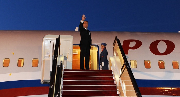 Chairman of government of Russia ends official visit to Azerbaijan
