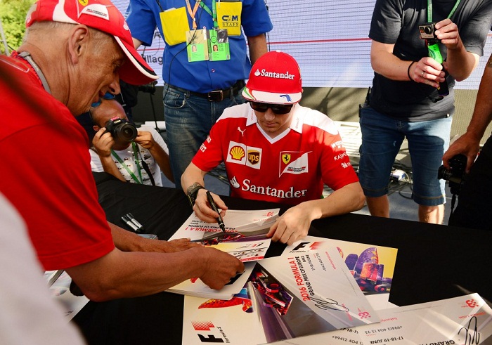 GP d’Europe: première session d’autographes dans le village de F1