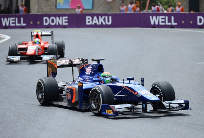 Beim zweiten Training zum GP von Europa in Baku ein Speed von 351 km/h erreicht