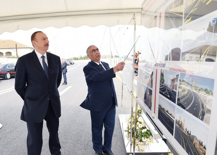 Le président Ilham Aliyev inaugure la route Machtagha-Bilgueh