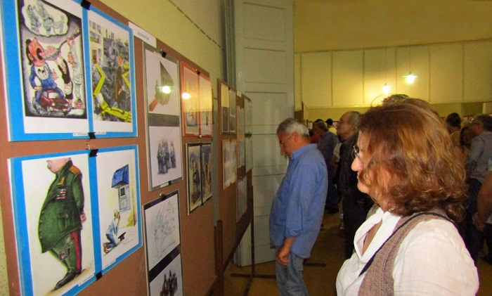 “Azerbaijani caricature“ international exhibition held in Greece