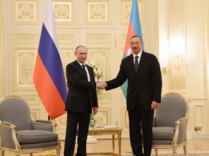 Azerbaijani president thanks Putin for active role in Karabakh peace settlement