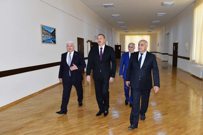 President Aliyev reviews schools No.261, No.58 in Khatai district - PHOTOS