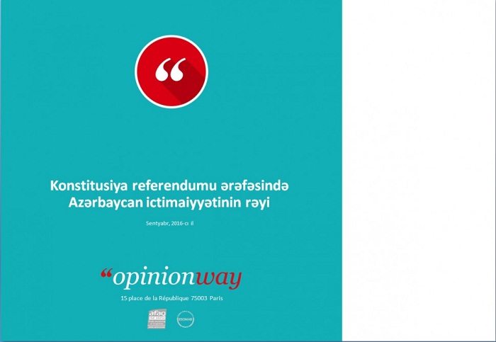 Opinion Way effectue un sondage d’opinion en Azerbaïdjan à la veille du référendum