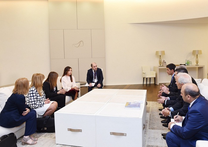 Mehriban Aliyeva trifft mit argentinischer Delegation zusammen