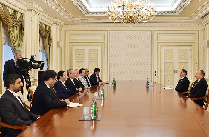 Ilham Aliyev empfängt iranische Delegation