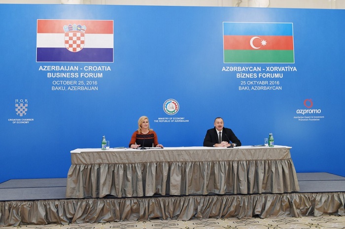 Azərbaycan-Xorvatiya biznes forumu keçirilir - Foto