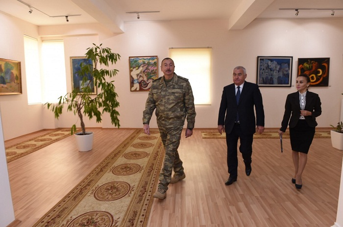 Le président Ilham Aliyev inaugure la Galerie national de peinture de Horadiz