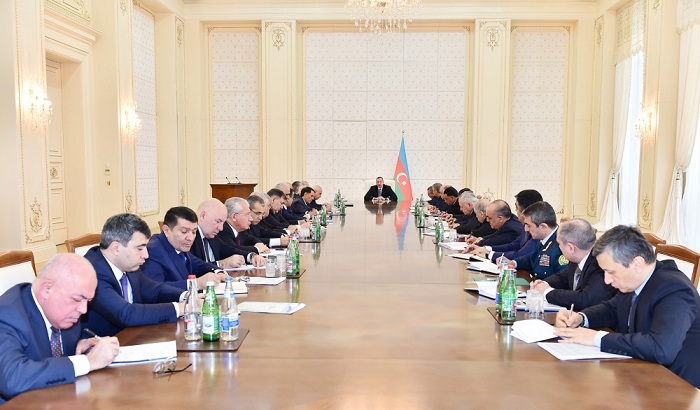 La réunion du Conseil des Ministres s`est tenue sous la présidence du président 