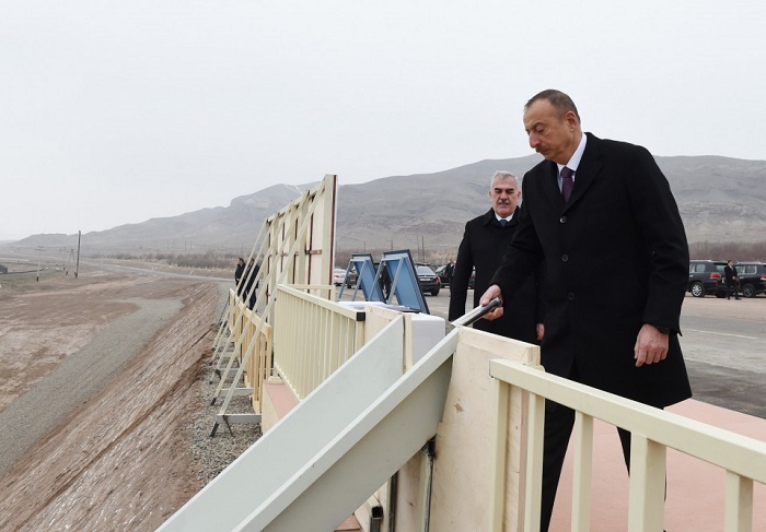 Le président Ilham Aliyev pose la première pierre de la Centrale hydroélectrique d’Ordoubad - PHOTOS