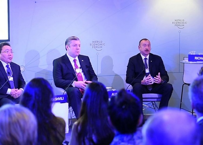 Ilham Aliyev attends “The Silk Road Effect“ session in Davos