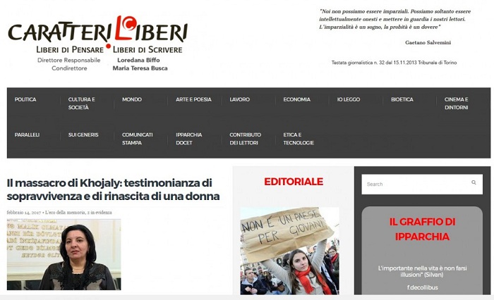  El genocidio de Jodyali en la prensa  italiana