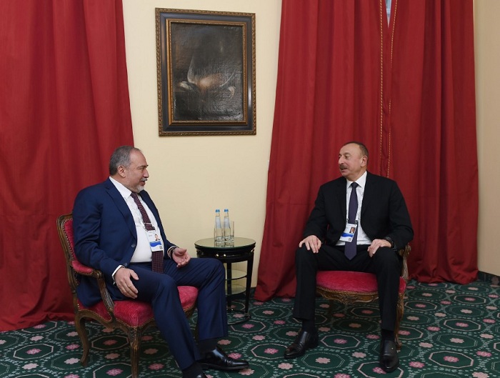 Rencontre du président Aliyev avec le ministre israélien Avigdor Lieberman