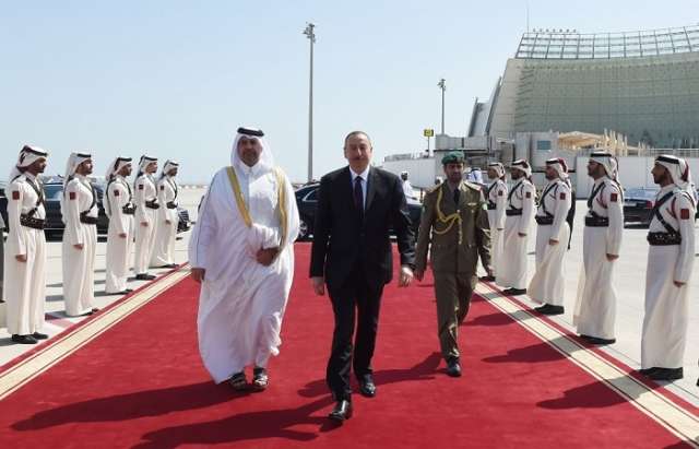 Präsident Ilham Aliyev beendet seinen Staatsbesuch im Staat Katar
