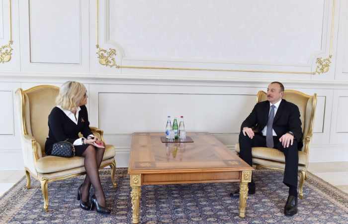 Entretien du président Ilham Aliyev avec la nouvelle ambassadrice du Portugal