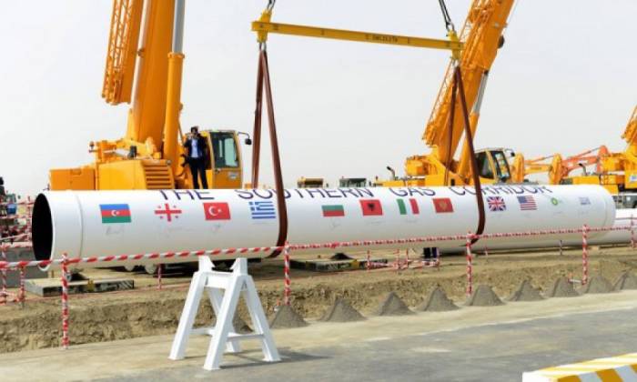 En 2017, l’Azerbaïdjan a investi environ 800 millions de dollars dans le projet de Corridor gazier Sud