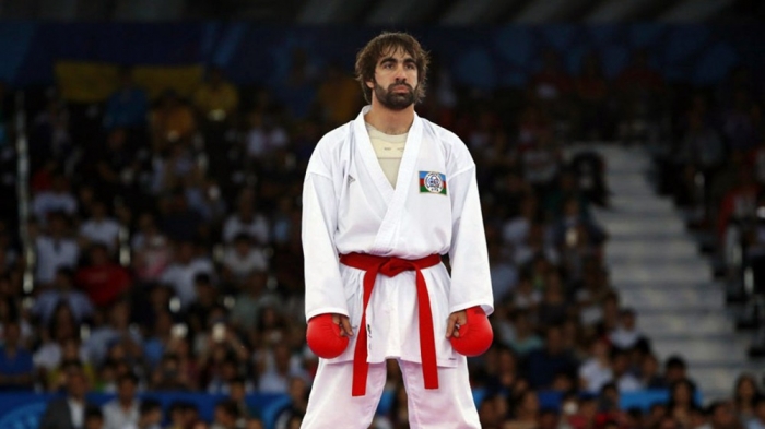 Rafael Aghayev in karate finals of Baku