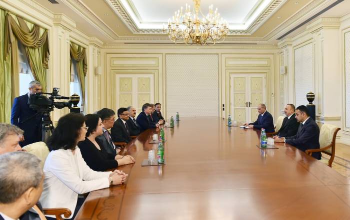 Ilham Aliyev a reçu un groupe de participants du séminaire subrégional des statisticiens