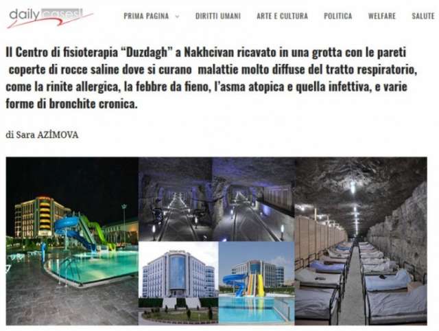 Italian “Daily cases” portal publishes article about Duzdag cave
