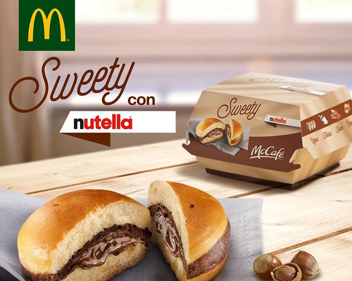 McDonald`s propose des burgers au Nutella