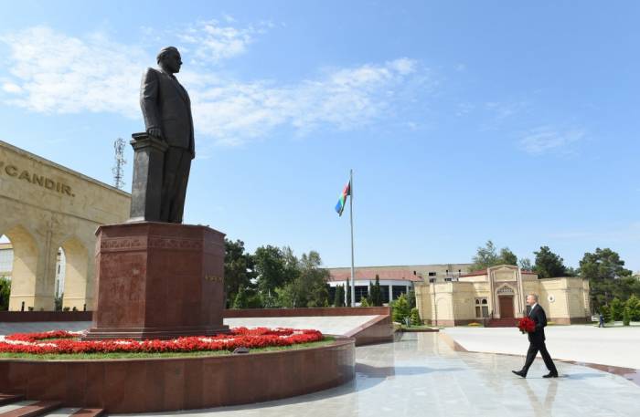 Le Président Ilham Aliyev effectue une visite à Chirvan - PHOTOS