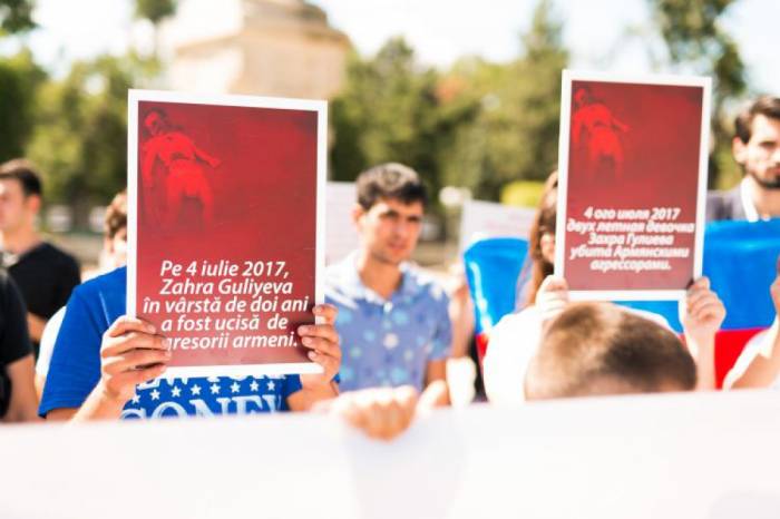 Protestaktion vor armenischer Botschaft in Moldawien