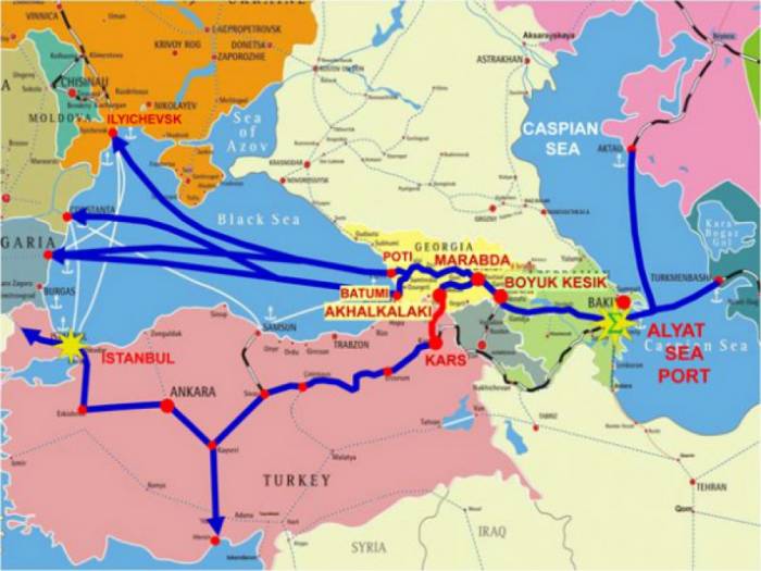 Güterbeförderungsvolumen zwischen Aserbaidschan und Kasachstan um 164 Prozent gestiegen