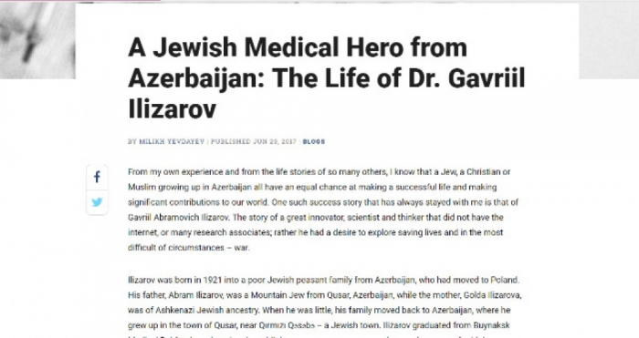 Jewish Journal newspaper highlights multiculturalism and tolerance in Azerbaijan
