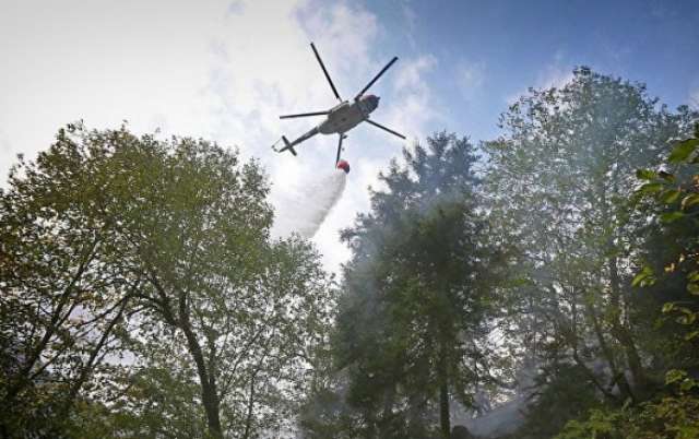 Iranian rescuers sent two helicopters to extinguish fire in Abastumani