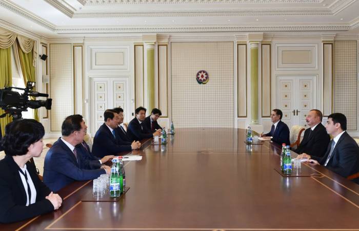 Le président azerbaïdjanais a reçu une délégation coréenne