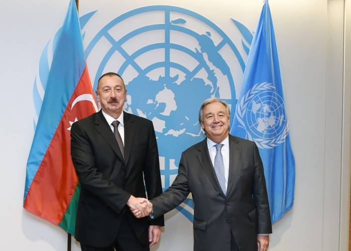 Ilham Aliyev rencontre le secrétaire général de l'ONU