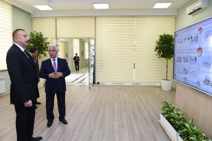 Le président Ilham Aliyev a participé à l'inauguration d'une sous-station à Salyan
