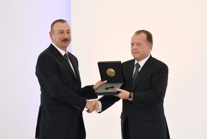 President Ilham Aliyev presented with highest award- UPDATED