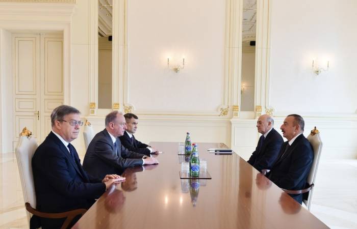 Le président Aliyev a reçu le secrétaire du Conseil de sécurité de la Fédération de Russie