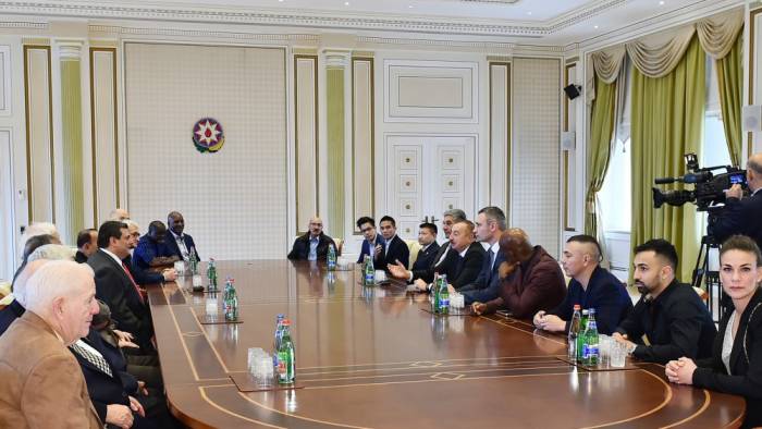 Le président Aliyev reçoit les participants de la 55e Convention du WBC