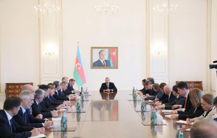 Ilham Aliyev reçoit une délégation de l’Union européenne